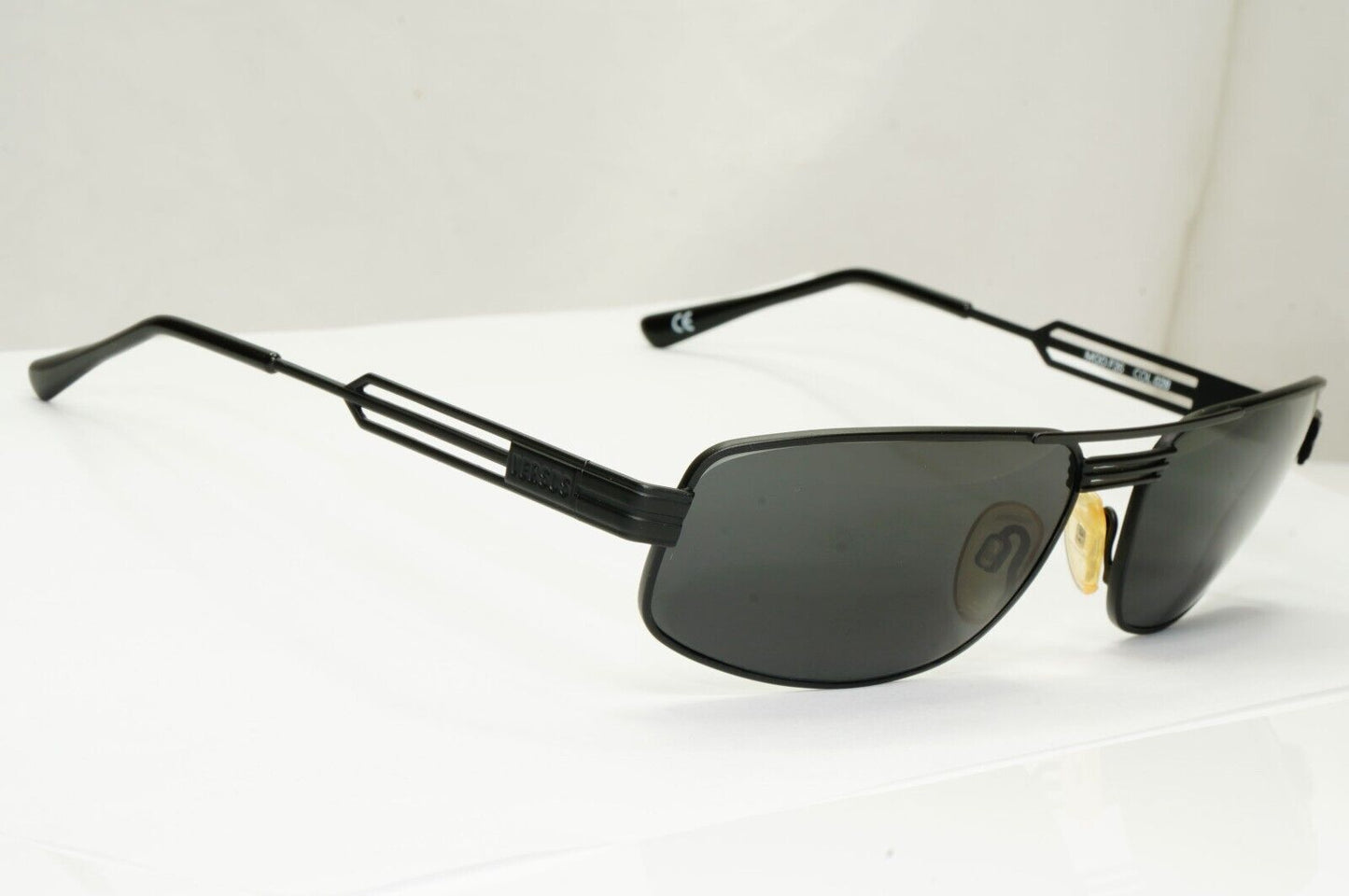 Versus Sunglasses 1996 by Gianni Versace Vintage Matte Black MOD F35 COL 028