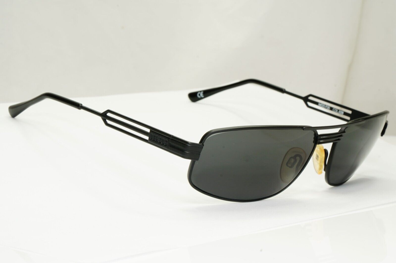 Versus Sunglasses 1996 by Gianni Versace Vintage Matte Black MOD F35 COL 028