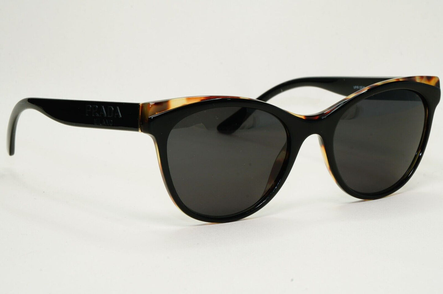 Prada Sunglasses Black Brown Tortoise Womens PR05WV VPR 05W 389-1O1 53mm