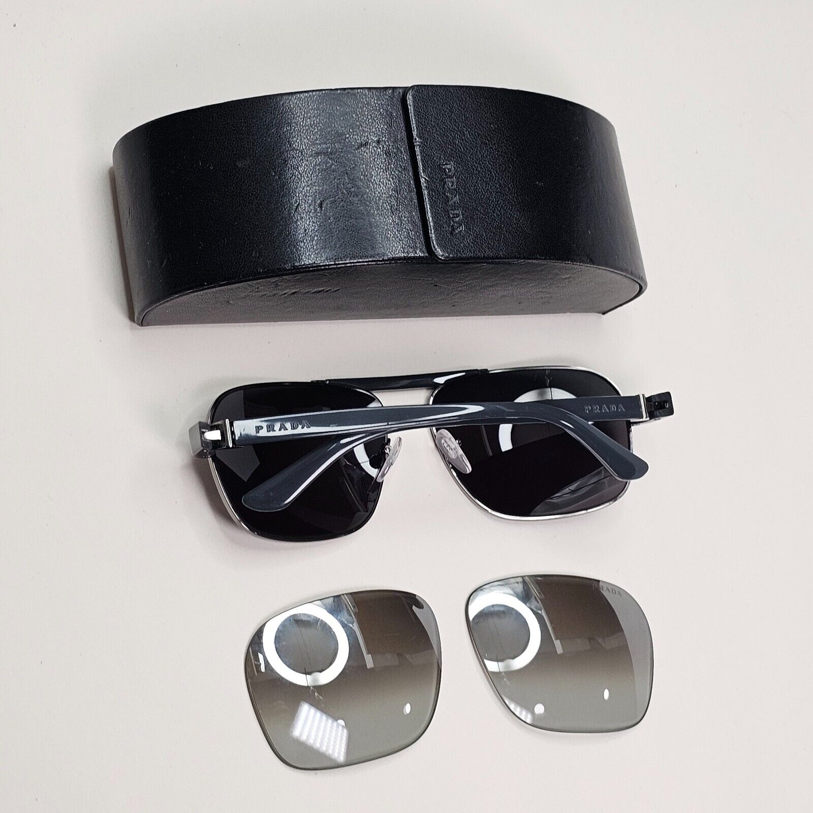 Prada Sunglasses 2013 Vintage Dark Grey Black PR55OS SPR 55O 75S-1A0 050824
