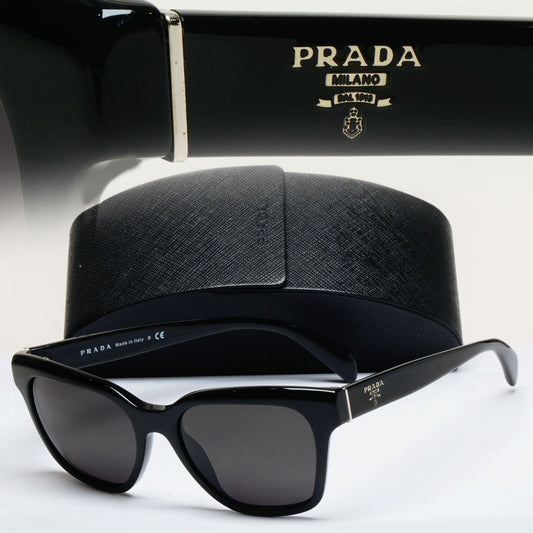 Prada Sunglasses 2015 Vintage Black Square PR11SS SPR 11S 1AB-0A7 53mm 120125
