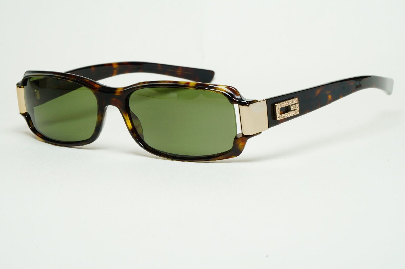Gucci Sunglasses 1998 Vintage Brown Rectangle Small GG 2548/STRASS 086 180125