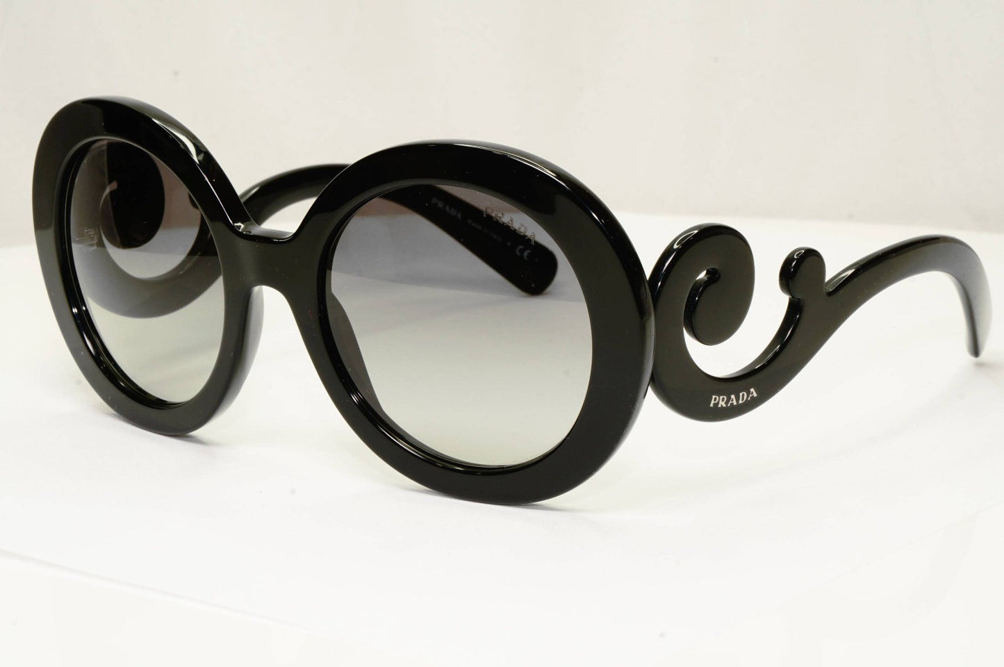 Prada Sunglasses Swirl Baroque 2016 Round Black PR27NS SPR 27N 1AB-3M1 55mm
