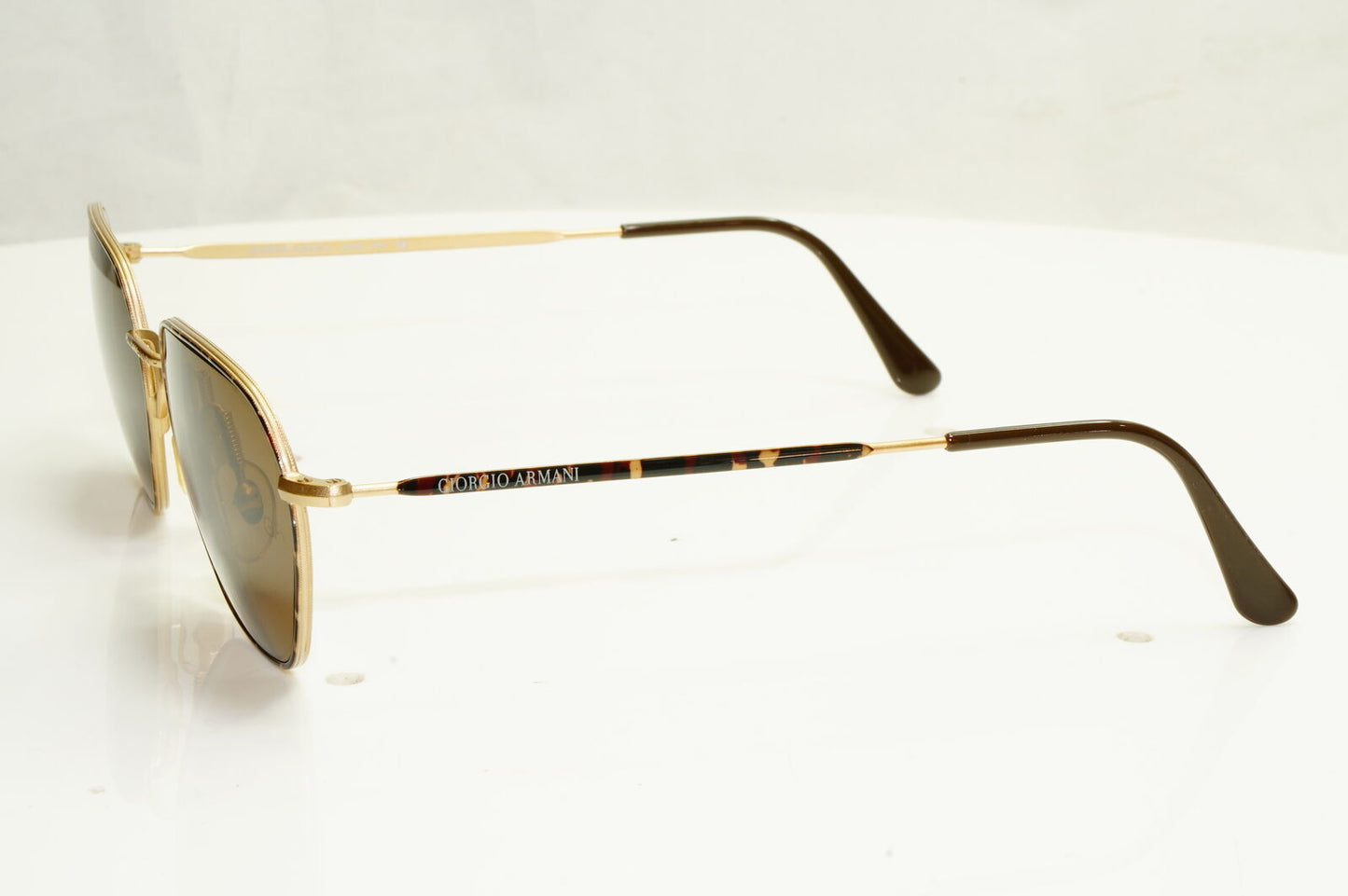 Authentic Giorgio Armani 1997 Vintage Sunglasses Metal Brown Mens Womens 619 746