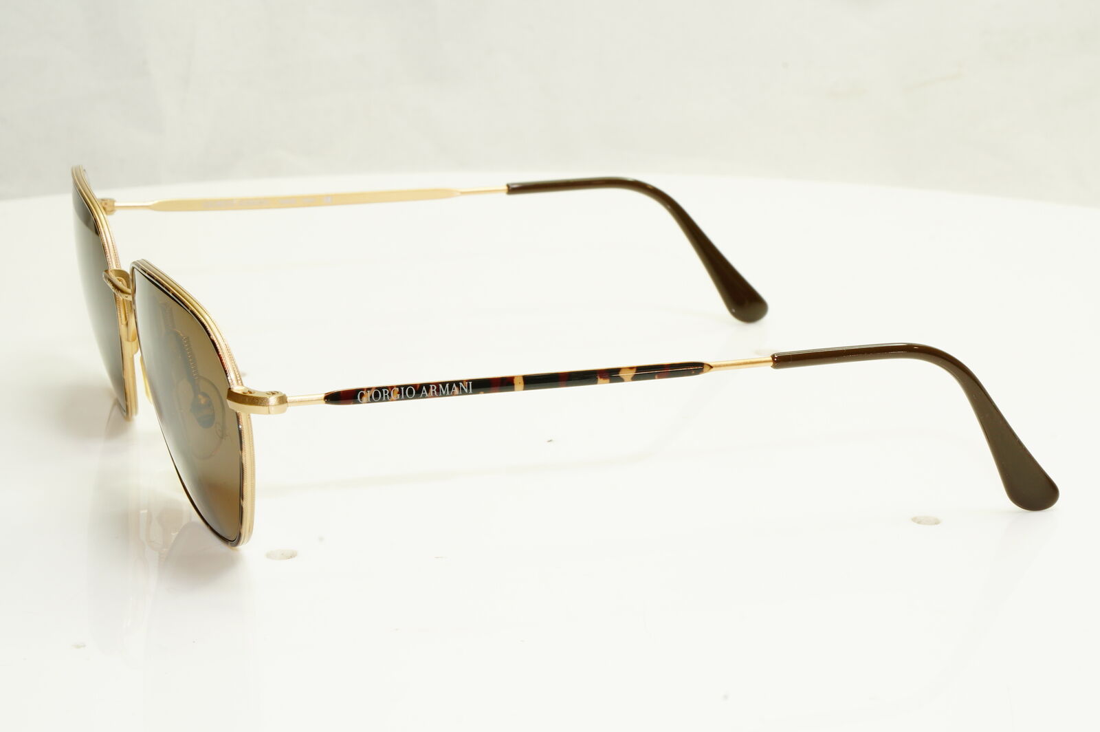 Authentic Giorgio Armani 1997 Vintage Sunglasses Metal Brown Mens Womens 619 746