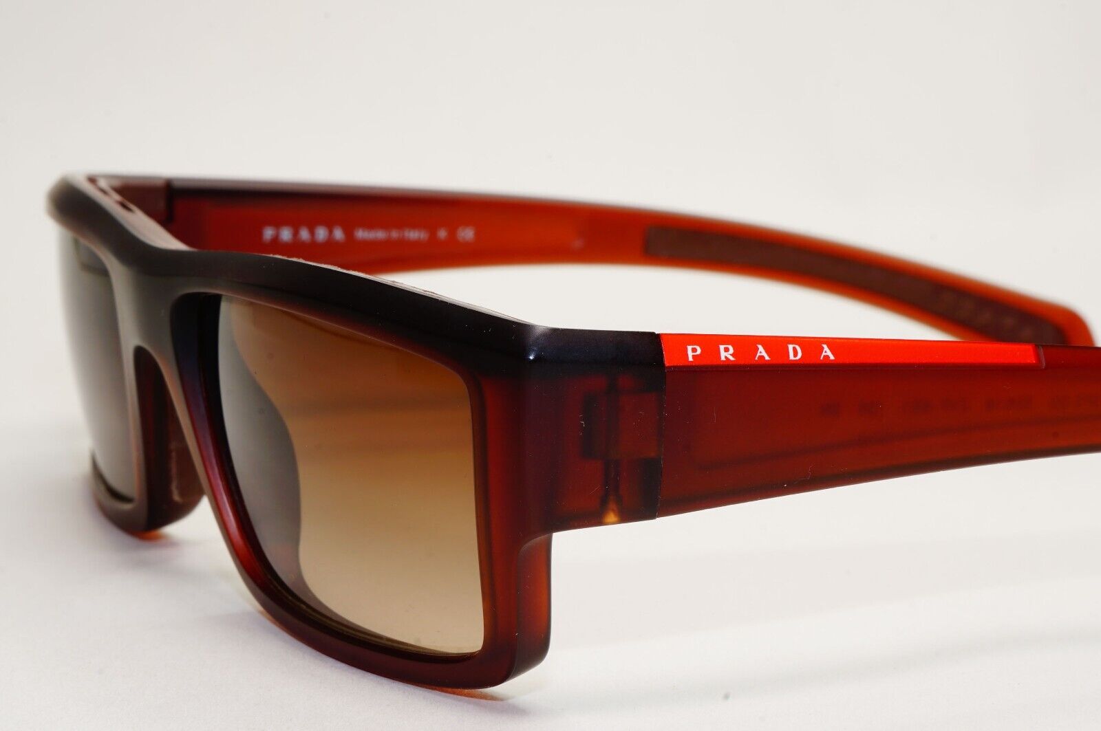 Prada Sunglasses 2007 Vintage Rectangle Brown PS05IS SPS 05I ZVF-6S1 061024