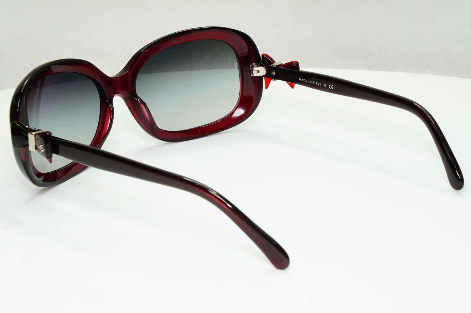 Chanel Bow Sunglasses Burgundy Red Grey Gradient 5170 c.539/3C 290323