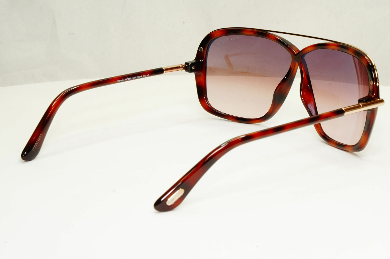 Tom Ford Brenda Sunglasses Square Brown Gradient Havana Gold TF455 52F FT0455