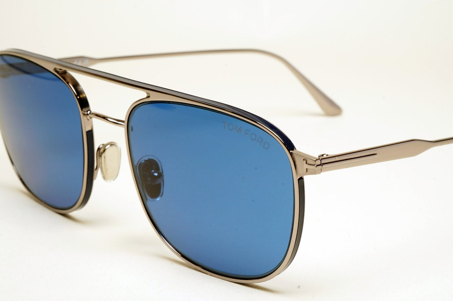 Tom Ford Sunglasses Jake Pilot Metal Blue Ruthenium Silver FT0827 TF 827 14V