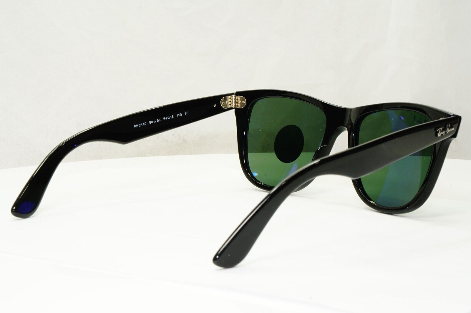 Ray-Ban Sunglasses Wayfarer Polarised Square Black RB 2140 901/58 Large 54mm