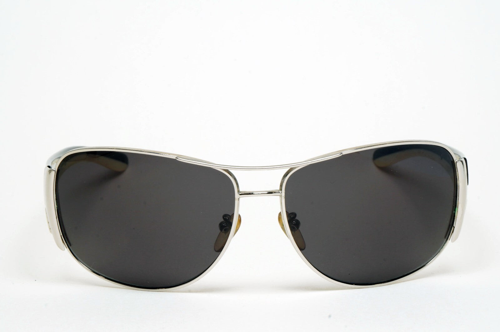 Prada Sunglasses 2006 Vintage Pilot Black Silver PR75GS SPR 75G 6BA-3M1 130225