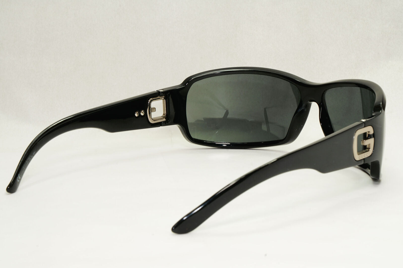 Gucci Sunglasses 2007 Vintage Black Wrap Grey Retro GG 1583/S D28P9 210124