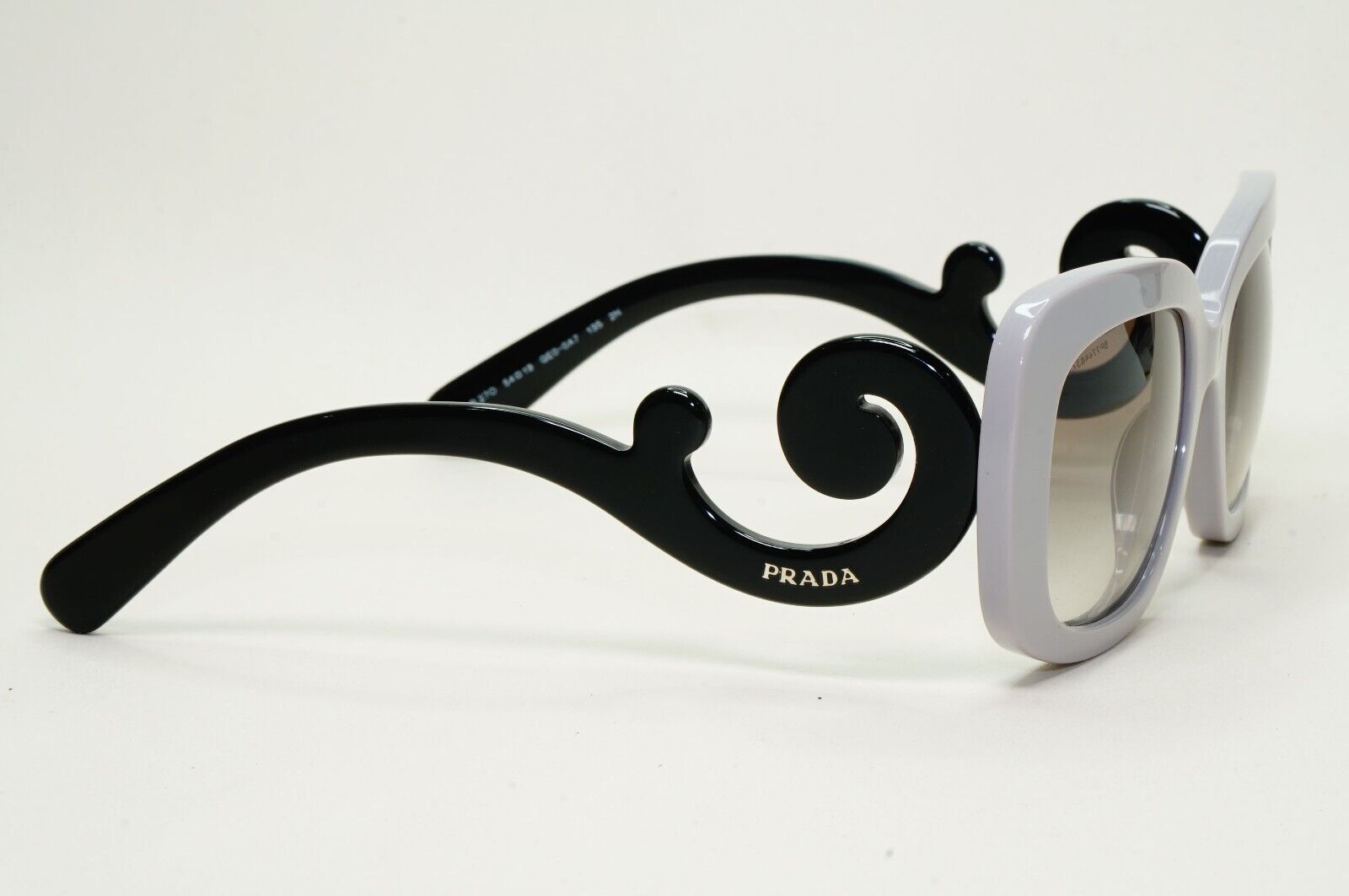 Prada Sunglasses Swirl Baroque Square Lilac Black PR27OS SPR 27O QE0-0A7 250924