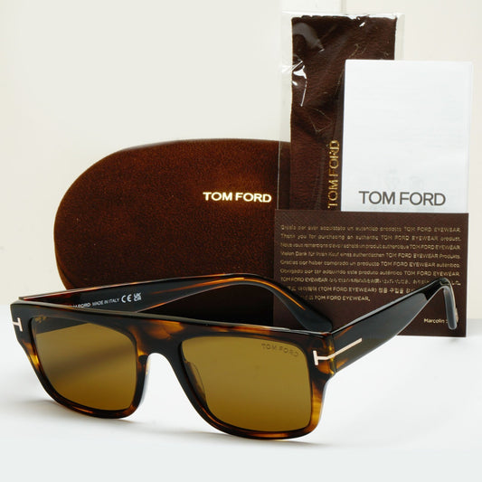 Tom Ford Sunglasses Dunning-02 Brown Square Dark Tortoise FT0907 TF 907 48J