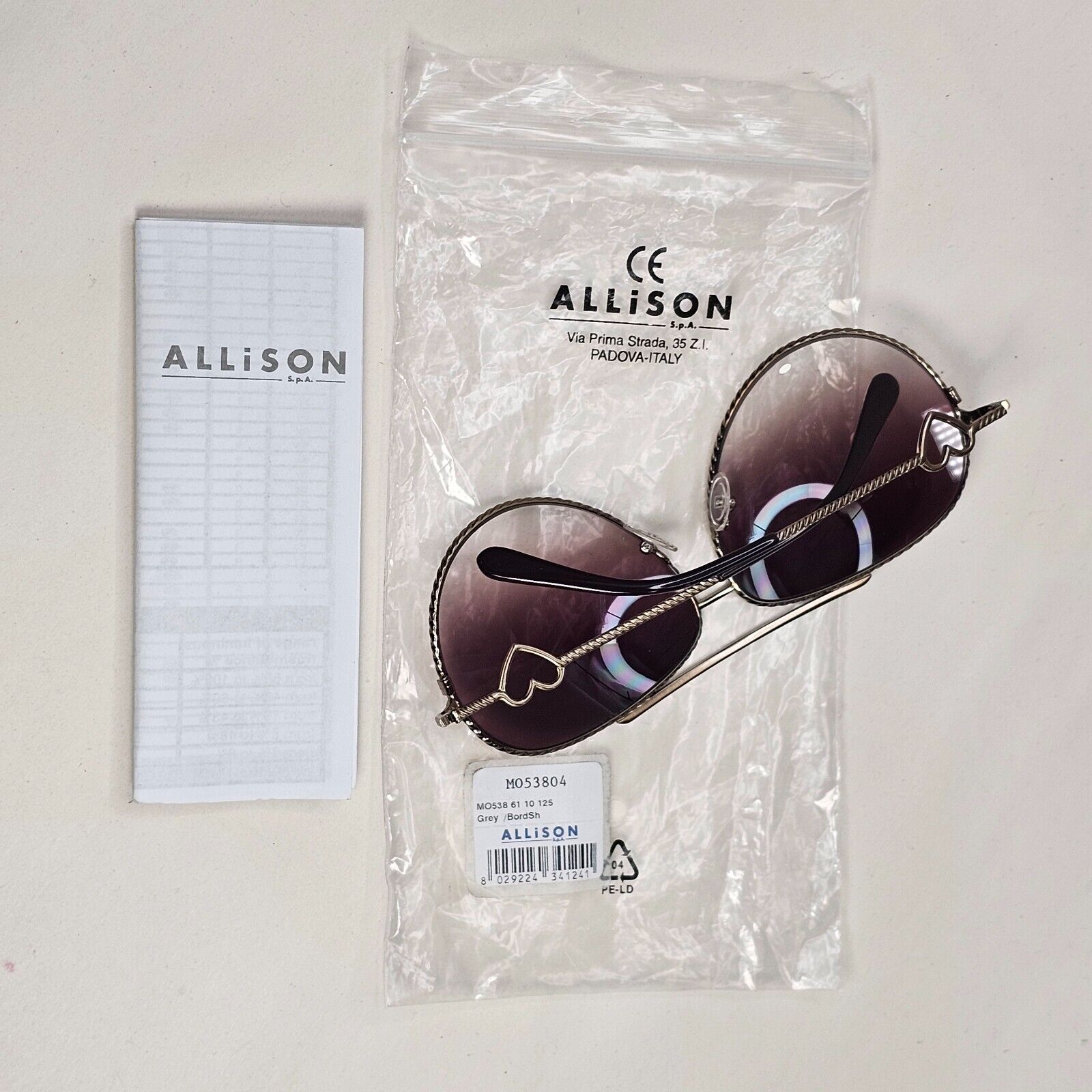 Moschino Sunglasses 2005 Vintage Pilot Bronze Brown Gradient MO538 04 101124