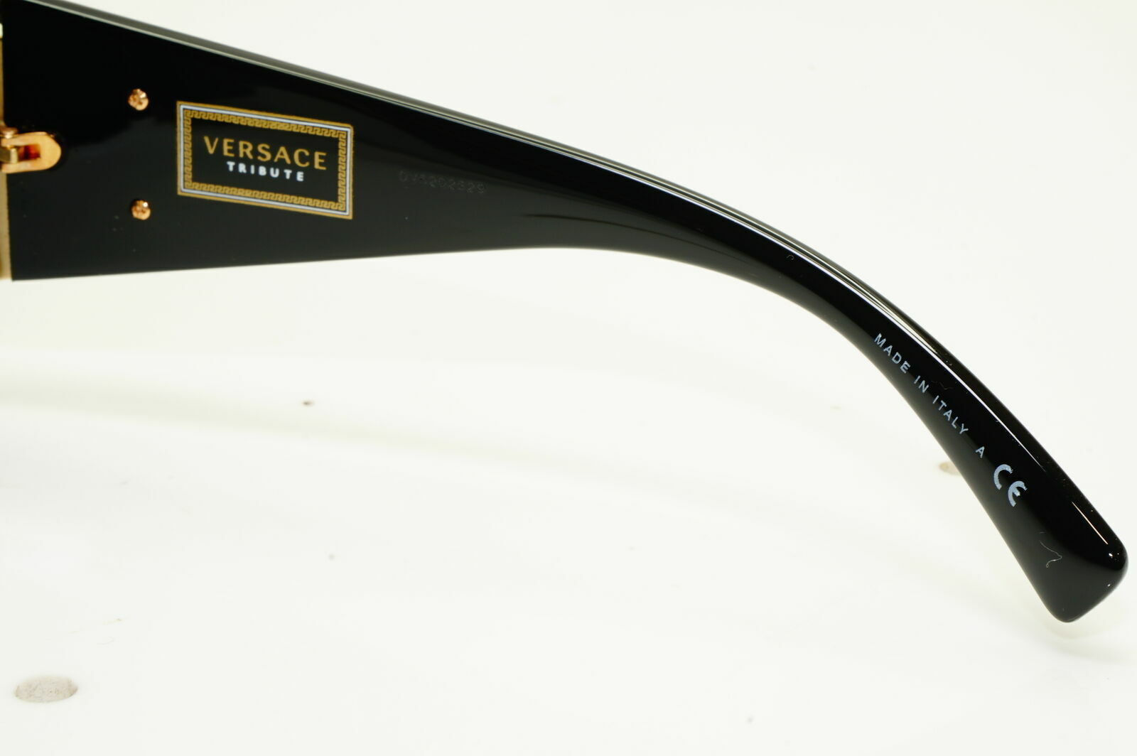 Versace Sunglasses Gold Medusa Shield Black 1996 Tribute 2197 1000/6G [a] 38875