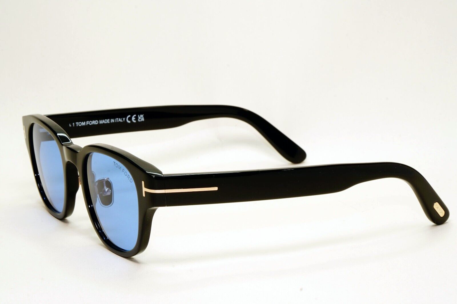 Tom Ford Sunglasses Blue Black Glossy Square FT1041-D TF 1041-D 01V 48mm