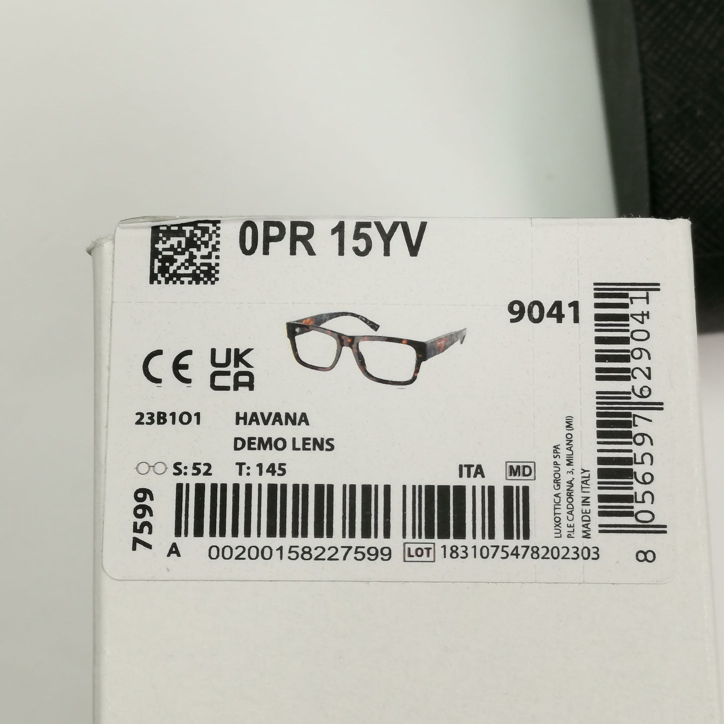 Prada Sunglasses Brown Lens Green Havana Tortoise PR15YV VPR 15Y 23B-1O1 52mm