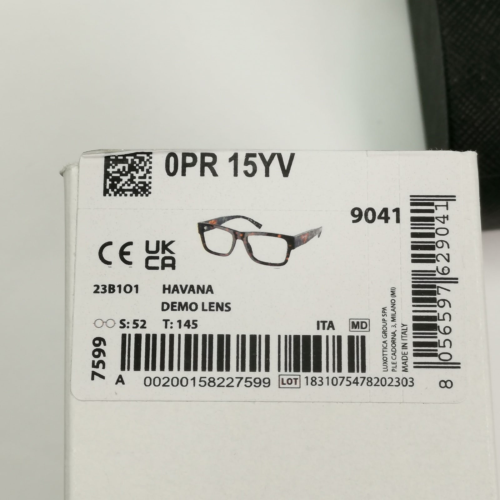 Prada Sunglasses Brown Lens Green Havana Tortoise PR15YV VPR 15Y 23B-1O1 52mm