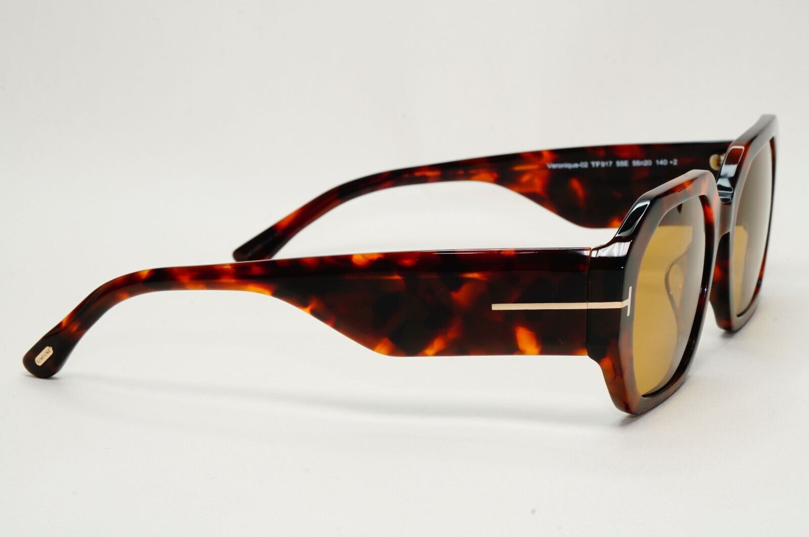 Tom Ford Sunglasses Veronique-02 Brown Havana Hexagon Unisex FT 0917 TF 917 55E