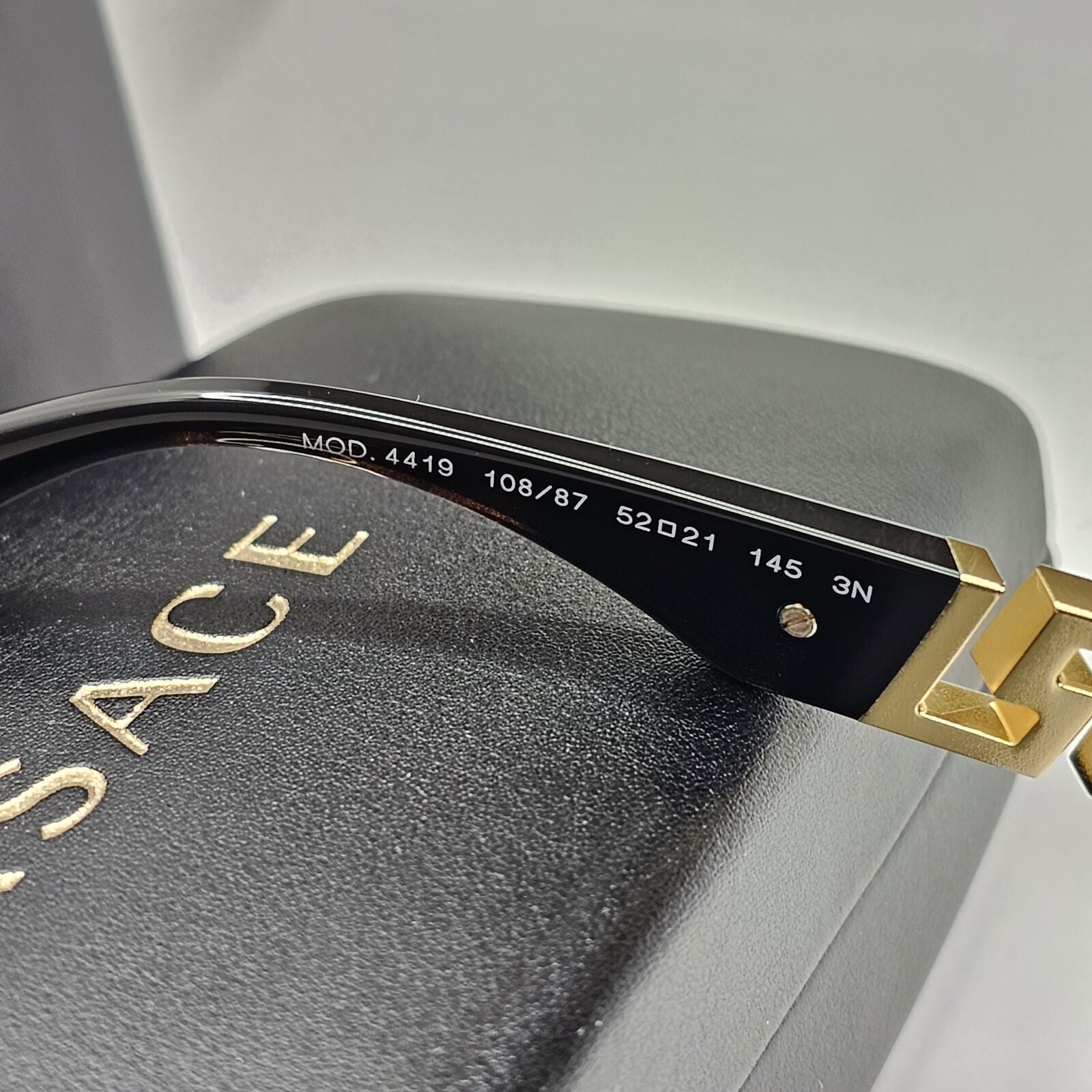Versace Sunglasses Greca Gold Brown Tortoise Rectangle MOD VE 4419 108/87