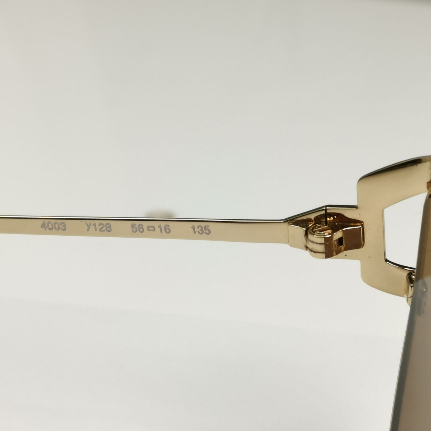 YSL 1988 Sunglasses Vintage Yves Saint Laurent Gold Brown Square 4003 Y128 56mm