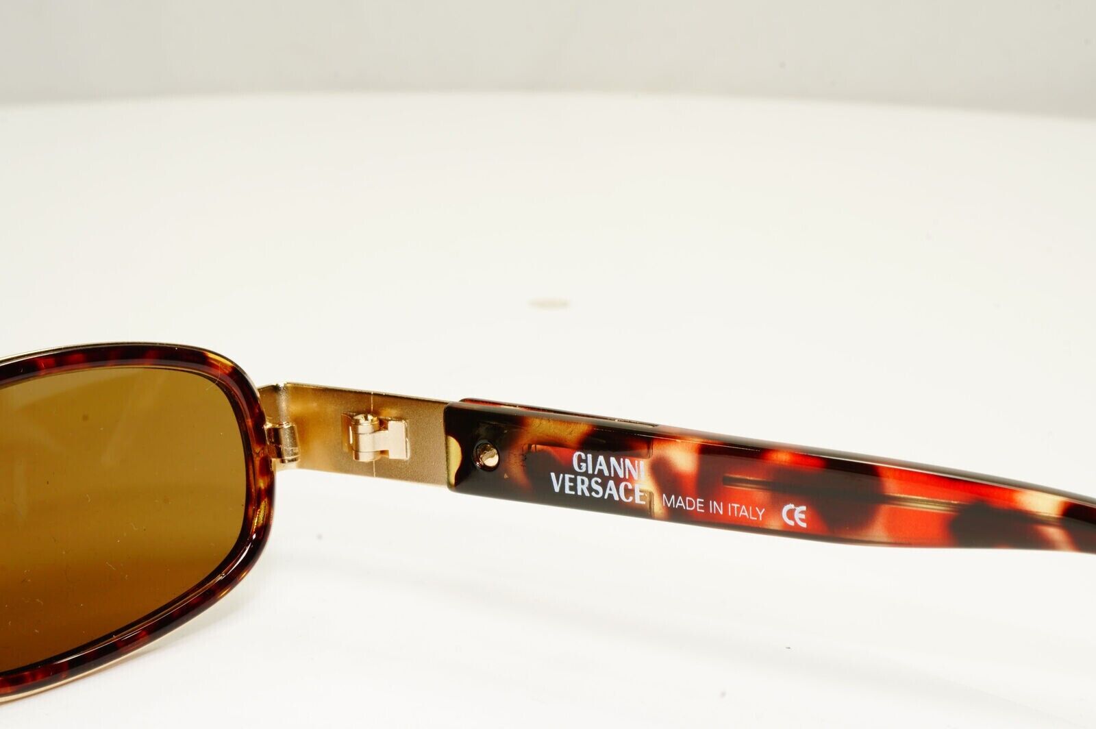 Gianni Versace 1996 Vintage Brown Gold Medusa Metal Sunglasses MOD X29 COL A11
