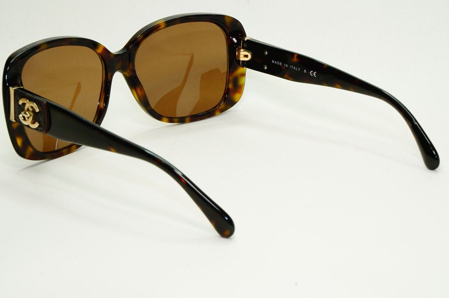 Chanel Sunglasses Brown Gold Leather Tortoiseshell Buckle 5234-Q c.714/3B 050824
