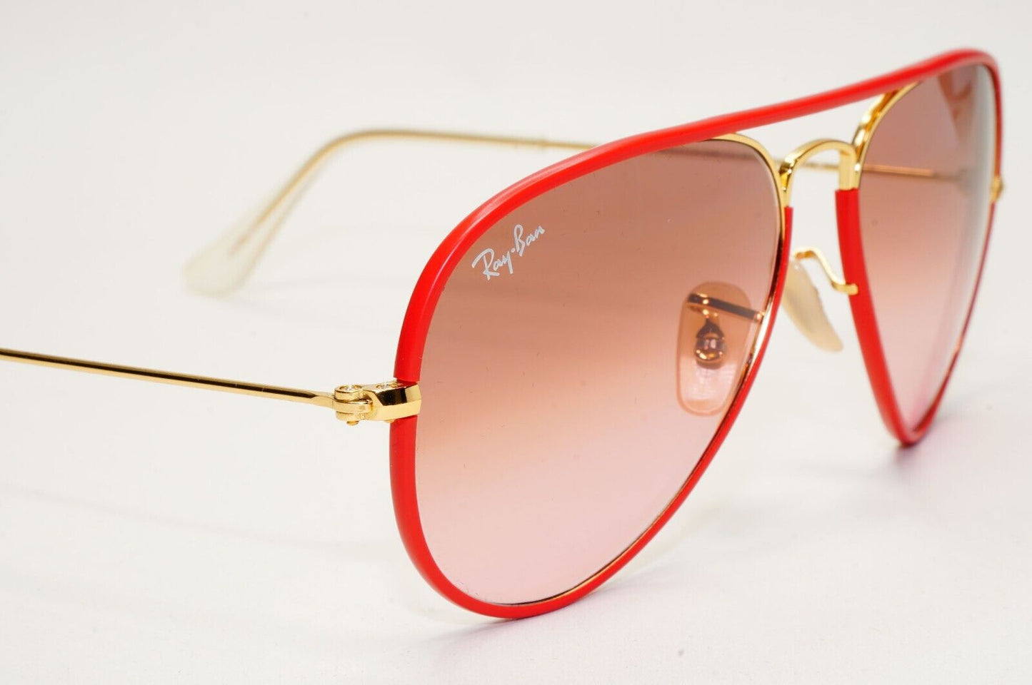 Ray-Ban Sunglasses Aviator Full Color Red Brown RB 3025-J-M  001/X3 Small 55mm