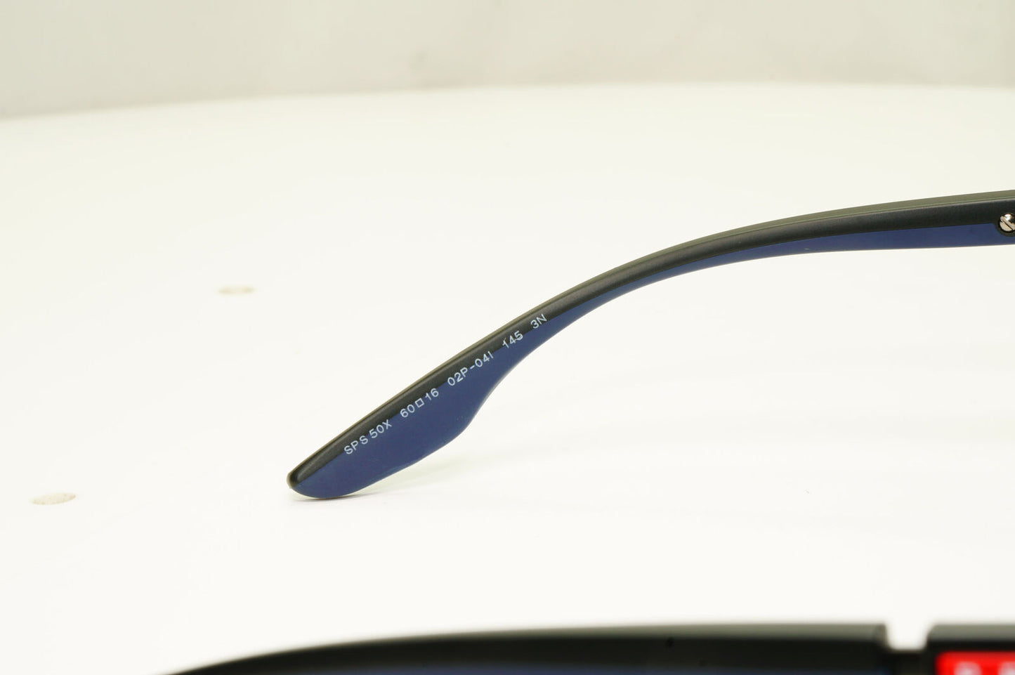 Prada Blue Mirror Sunglasses Pilot Mens Black Large SPS 50X PS50XS 02P-04I