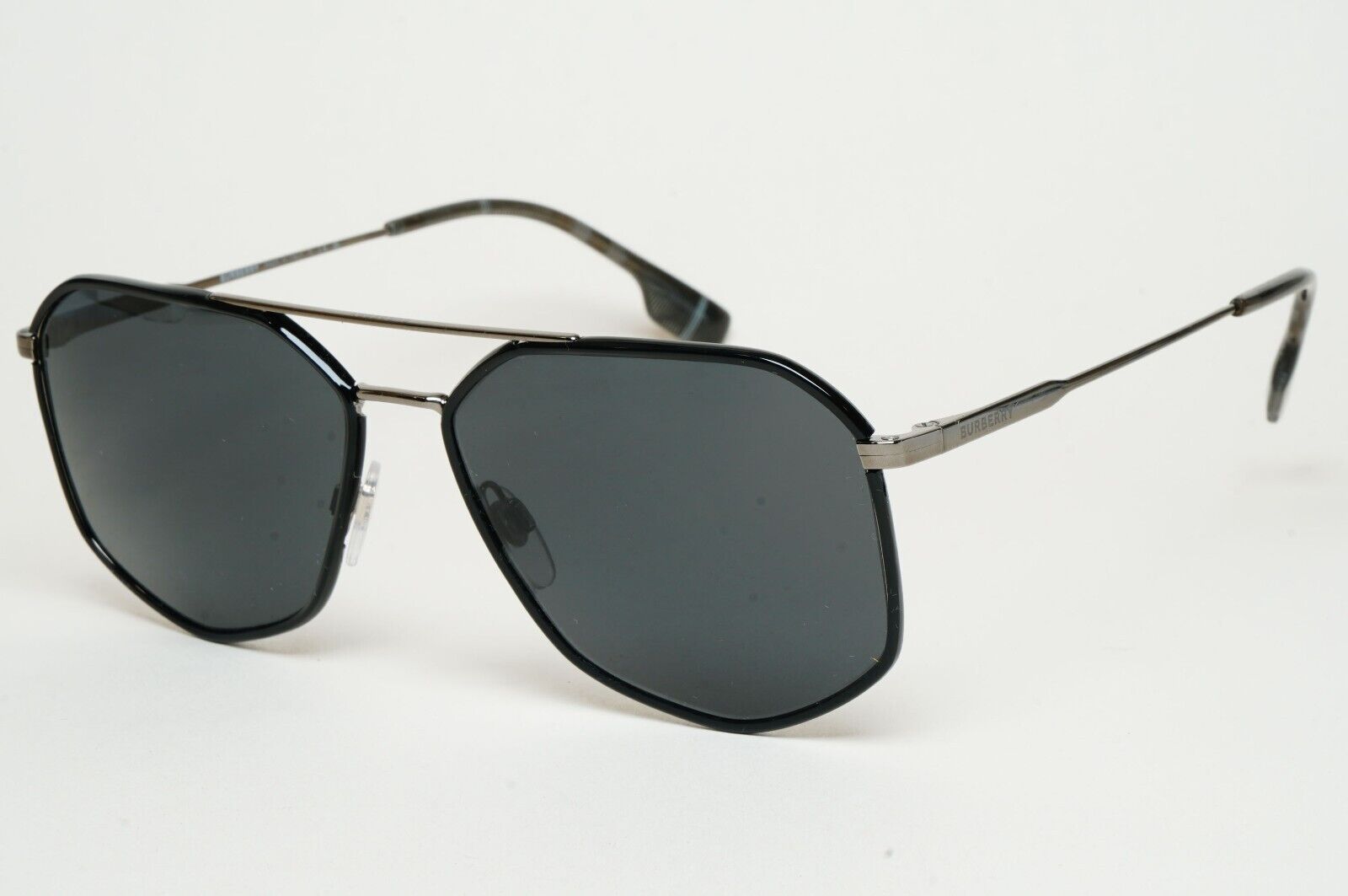 Burberry Sunglasses Ozwald Black Grey Navigator BE 3139 1144/87 58mm