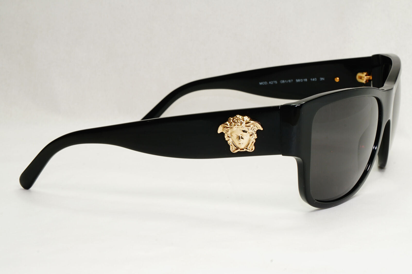 Versace Sunglasses Black Gold Medusa Square MOD VE 4275 GB1/87 130224