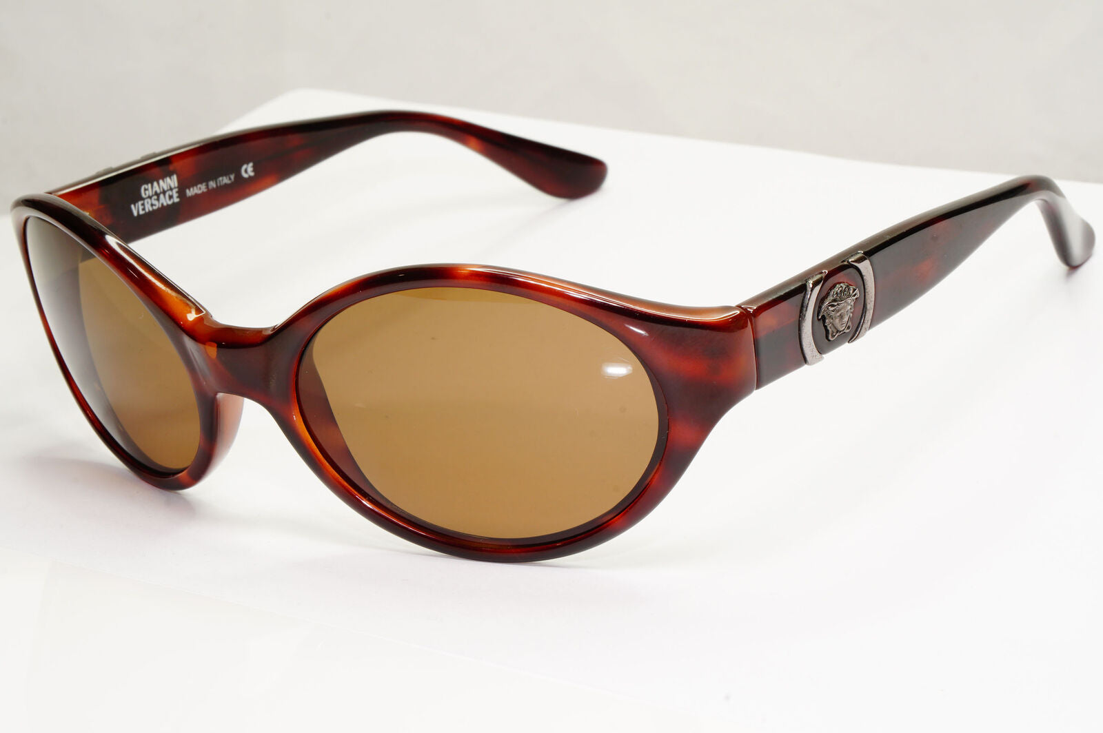 Gianni Versace 1996 Sunglasses Vintage Brown Tortoiseshell MOD 250 COL900 240123