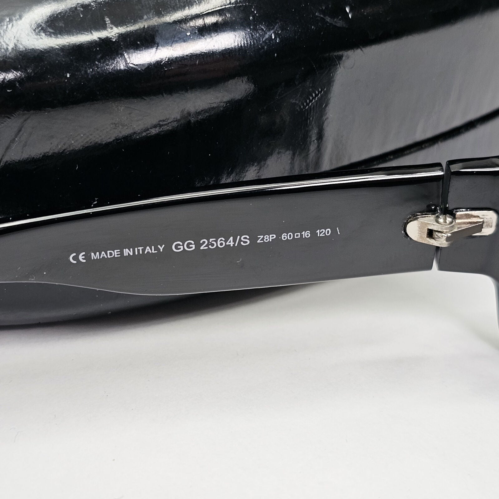 Gucci Sunglasses 2006 Vintage Black Rectangle Square Retro GG 2564/S Z8P 131223