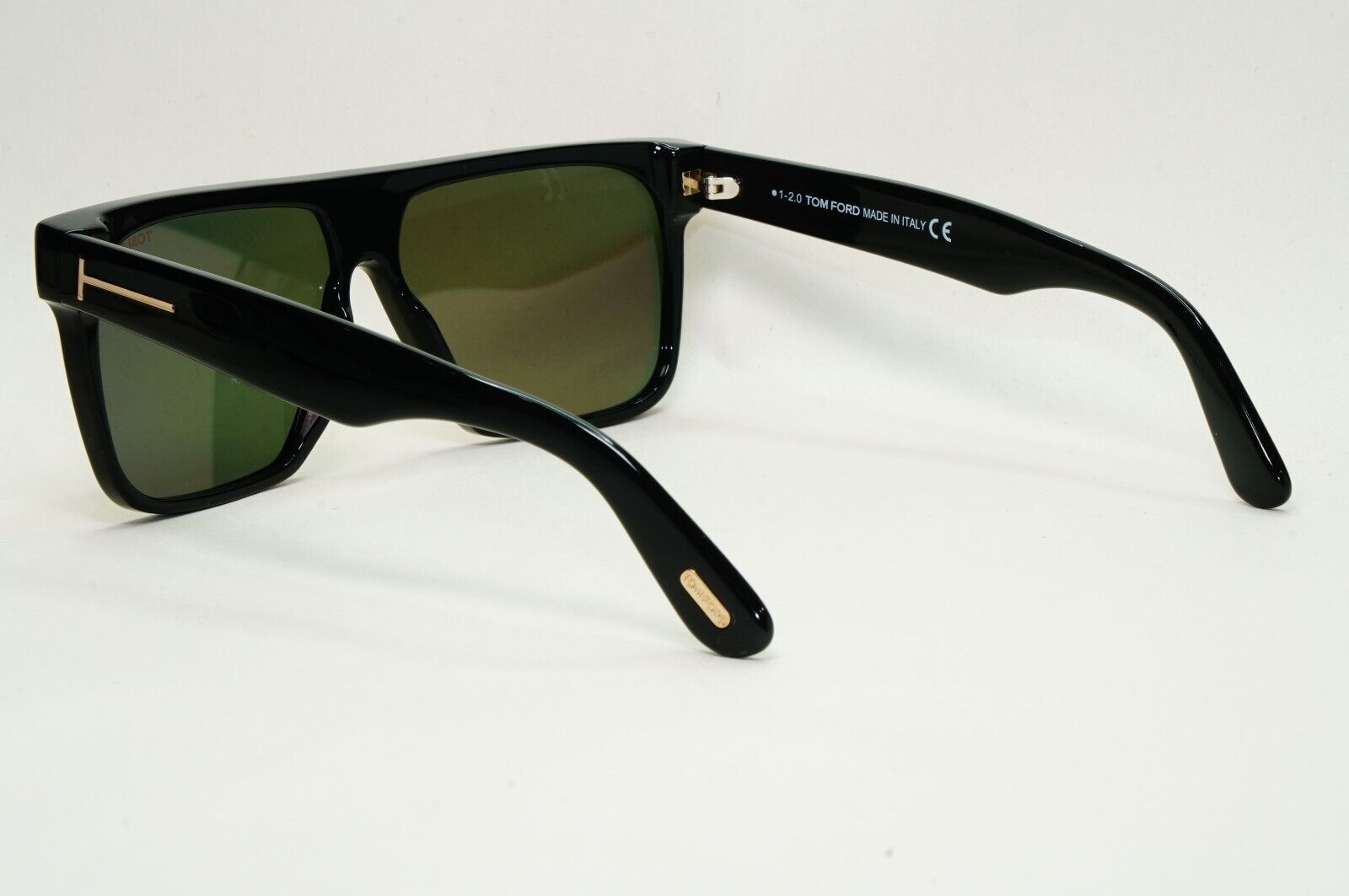 Tom Ford Sunglasses Whyat Black Orange Mirror Shield Visor FT0709 TF 709 01U