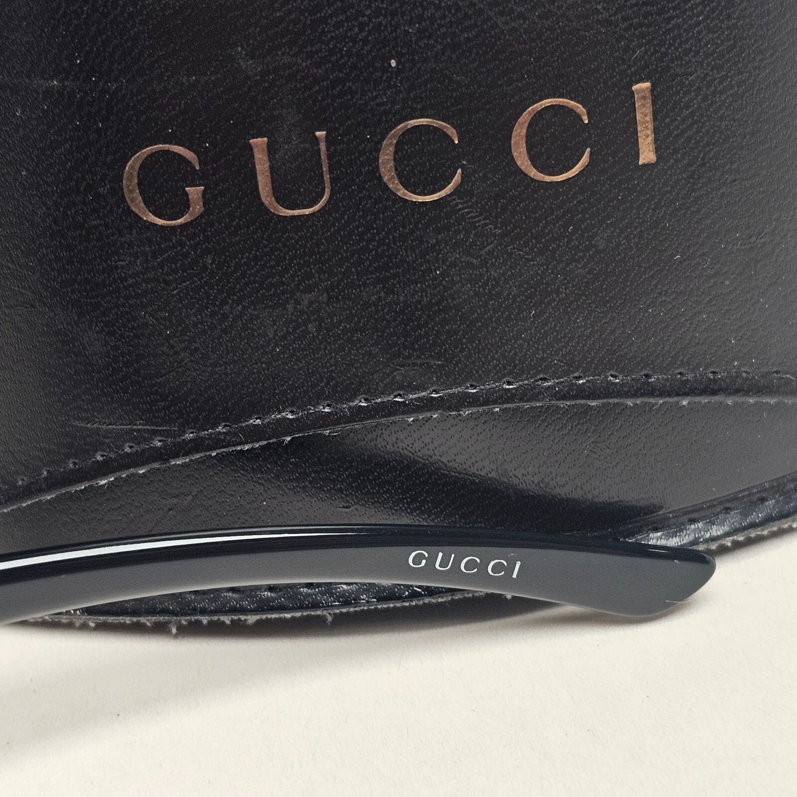 Gucci Sunglasses 2002 Vintage Black Retro Wrap GG 2550/N/S D28 58mm 140325