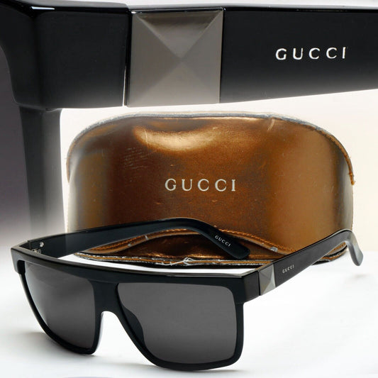 Gucci Sunglasses 2011 Vintage Black Square Large GG 3100/S 8073C 290125