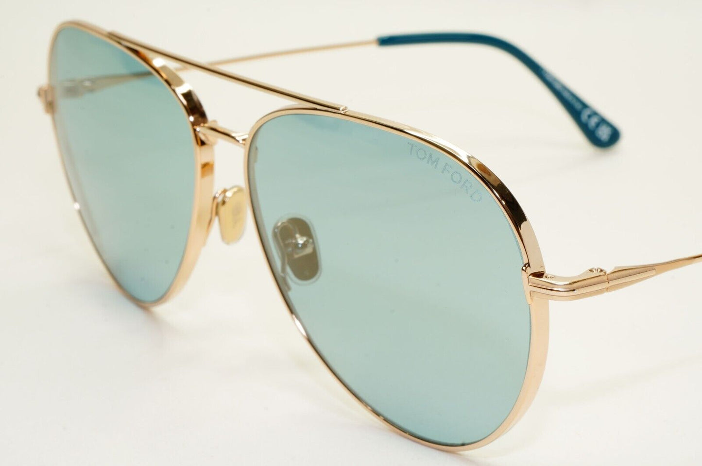 Tom Ford Sunglasses Dashel-02 Gold Blue Mirror Pilot Large FT0996 TF 996 28X