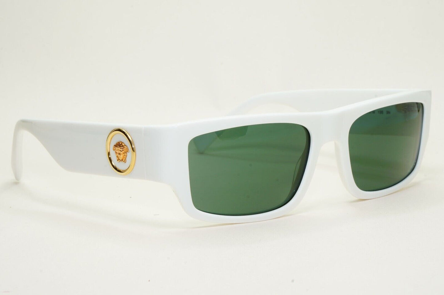 Versace Sunglasses White Green Square Gold Medusa MOD VE 4385 5327/71 56mm