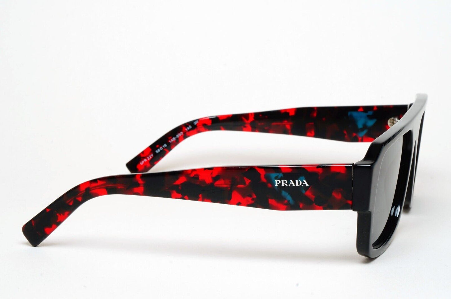 Prada Sunglasses Symbole Triangle Black Red Gred PR22YS SPR 22Y 1AB-5S0 060125