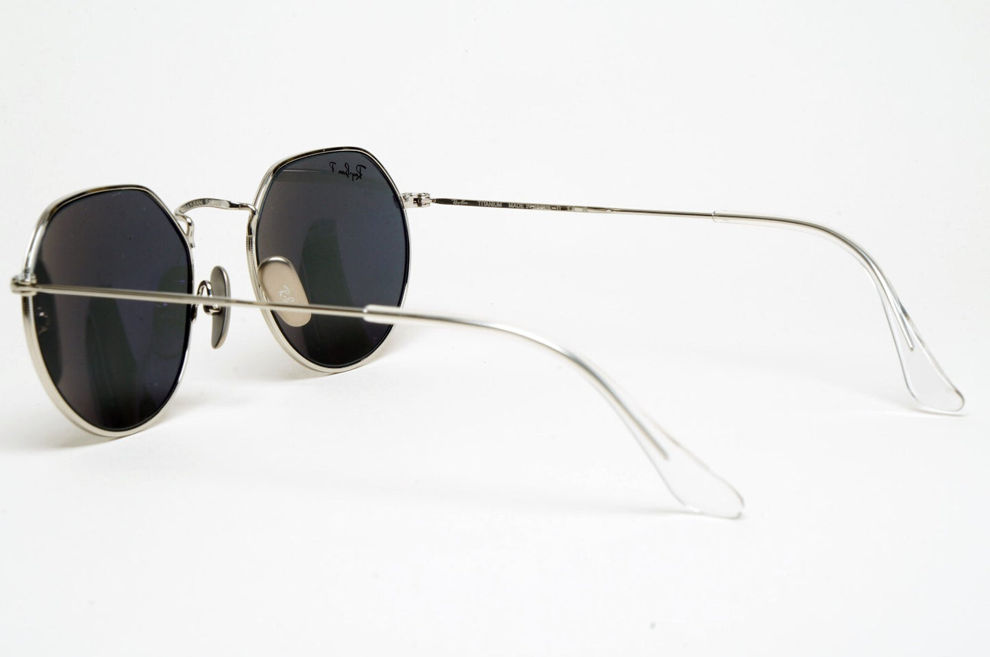 Ray-Ban Sunglasses Jack Titanium Polarised Silver Black RB 8165 9209/48 51mm