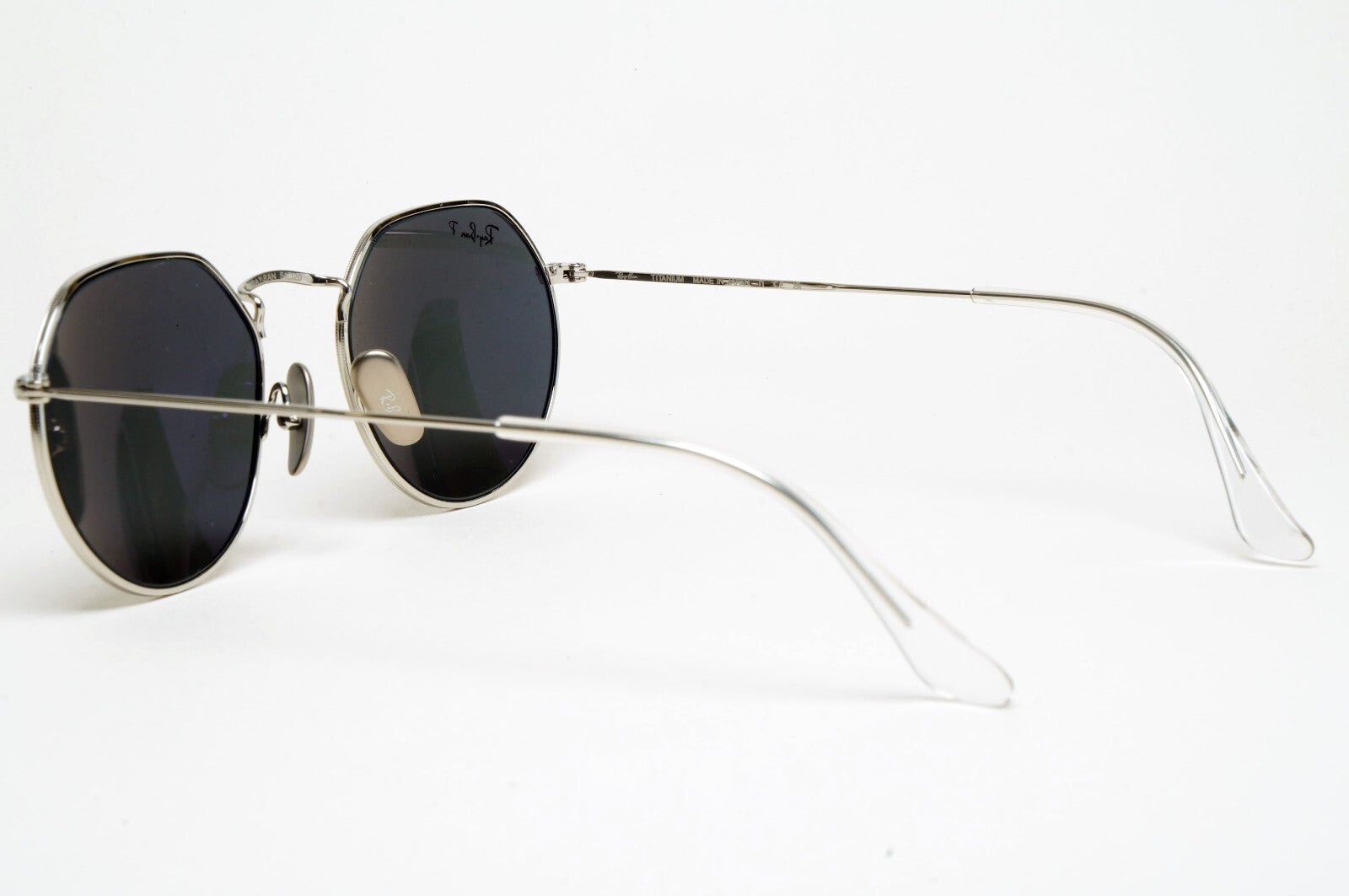 Ray-Ban Sunglasses Jack Titanium Polarised Silver Black RB 8165 9209/48 51mm