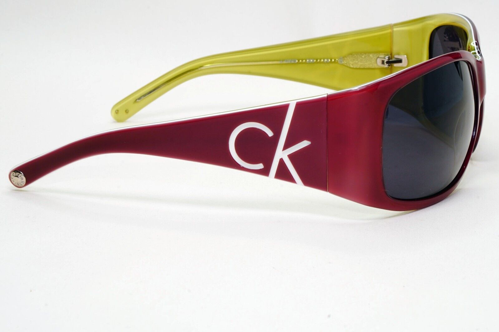 Calvin Klein Sunglasses 2005 Vintage Dark Red Black Unisex CK4066S 288 121124