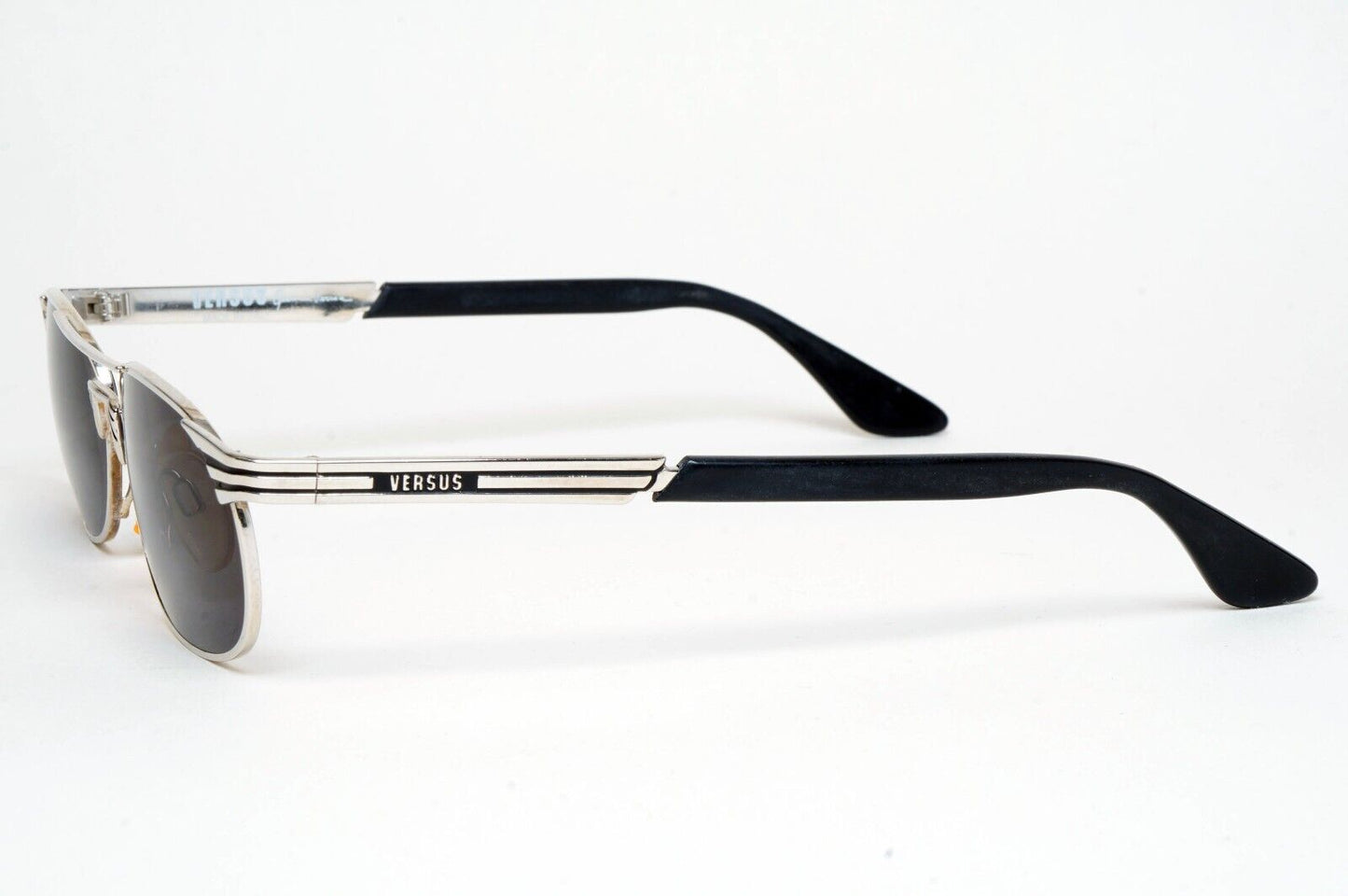Versus Sunglasses 1996 by Gianni Versace Vintage Silver Black MOD F17 COL 12M