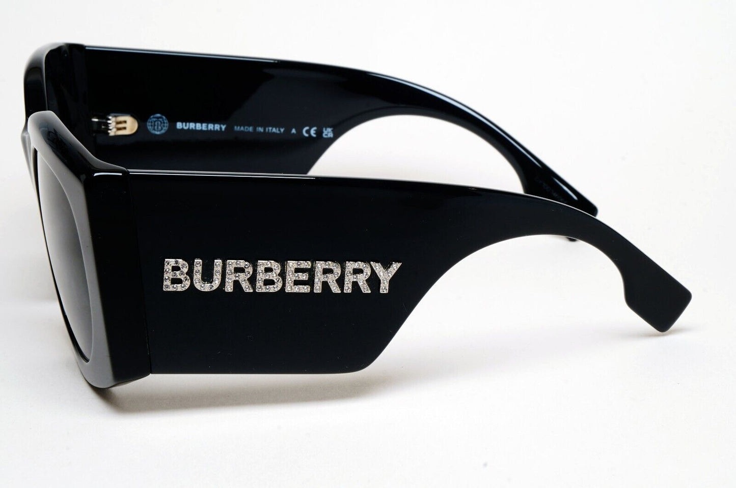 Burberry Sunglasses Madeline Black Oversized Square Large BE 4388-U 3001/87