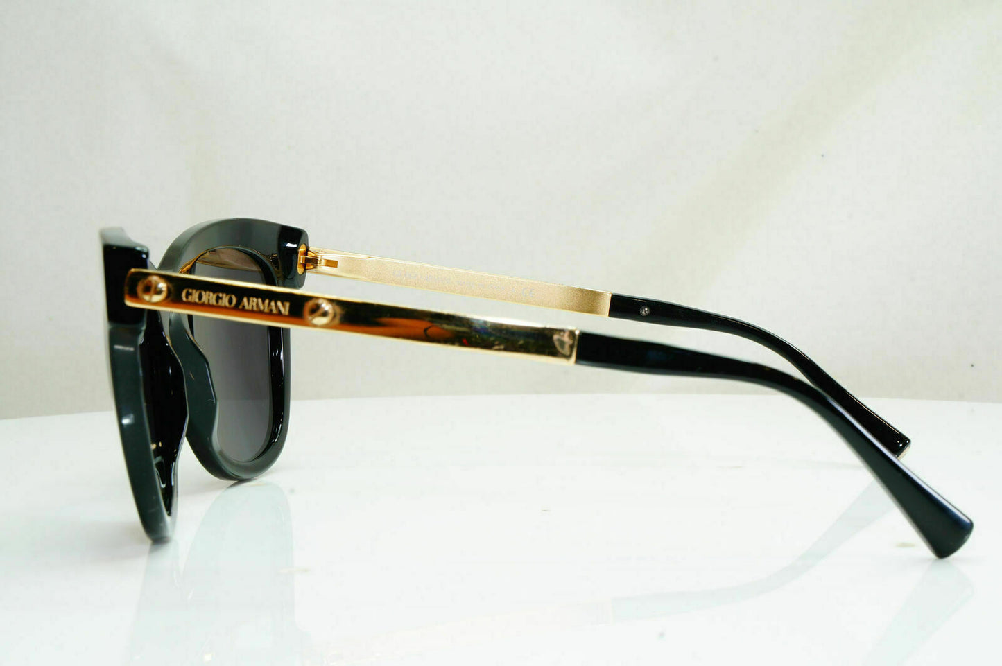 Authentic GIORGIO ARMANI Sunglasses Gold Square BLACK AR 8011 5017/87 27006