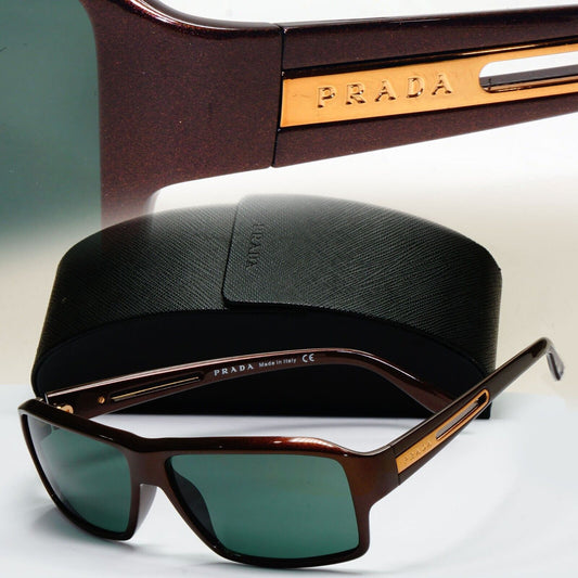 Prada Sunglasses 2007 Vintage Brown Green Gold PR09IS SPR 09I 7BG-3O1 171024