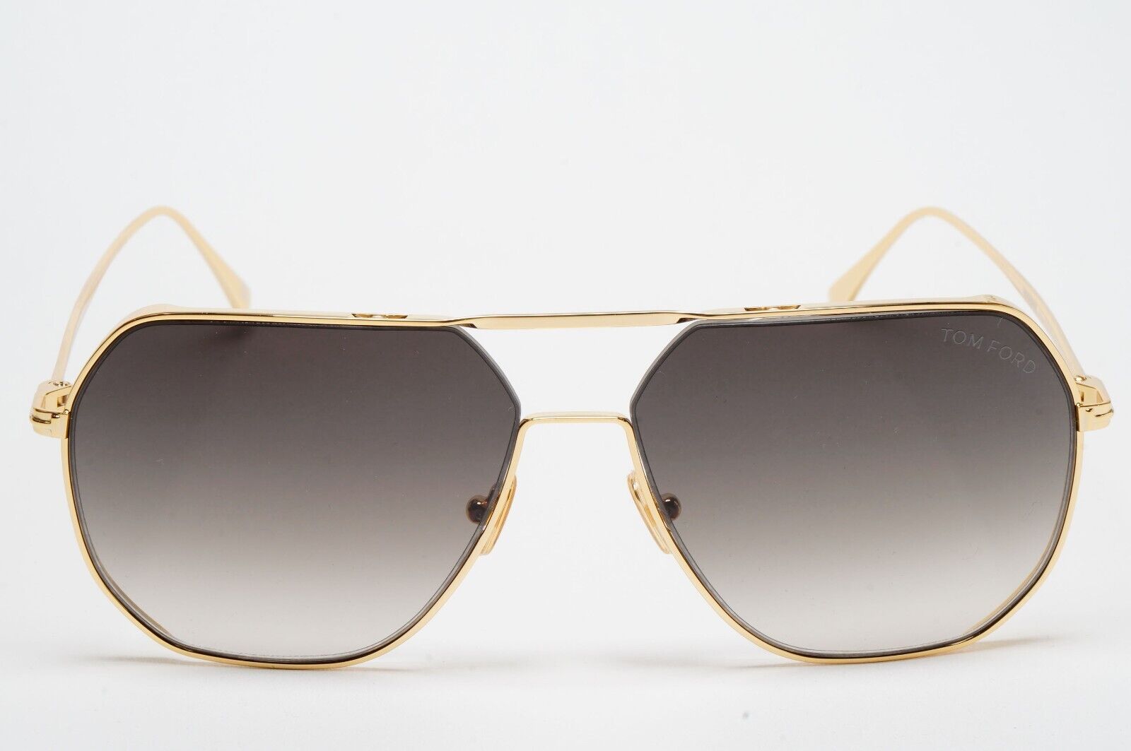 Tom Ford Sunglasses Gilles-02 Gold Grey Navigator FT0852 TF 852 30B 59mm