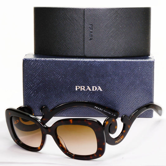 Prada Sunglasses Baroque Swirl Brown Square PR27OS SPR 27O 2AU-6S1 141223