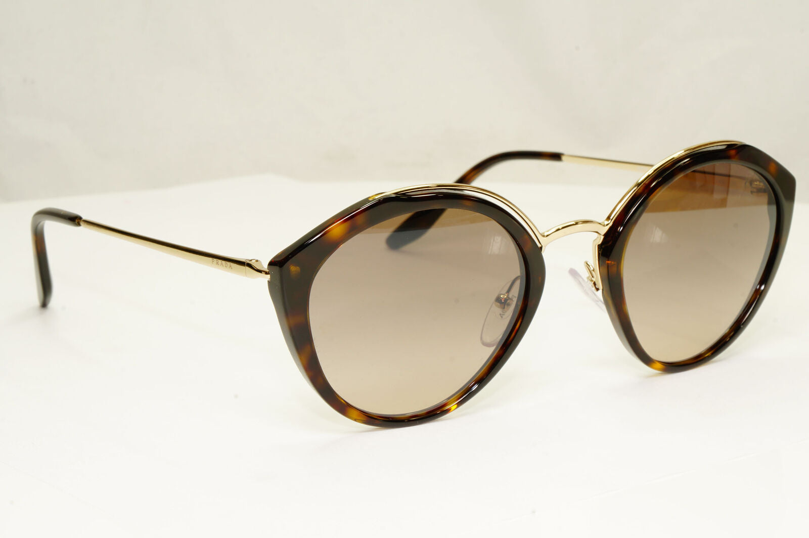 Prada Womens Gold Brown Cinema Collection Havana Sunglasses SPR 18U 2AU-4P0